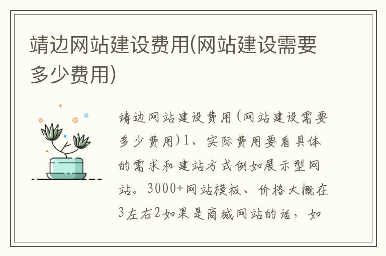 靖边网站建设费用(网站建设需要多少费用)